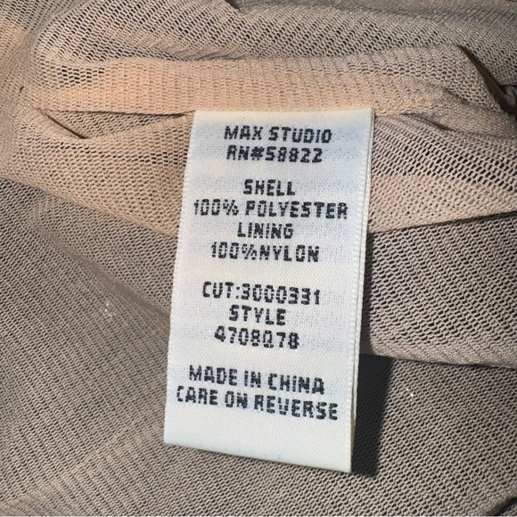 Black Mesh Fringe Textured Sequin Medium Blouse Top Evening Wear Y2K Whimsigoth - Picture 7 of 10